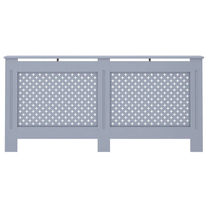 Radiator Cover Anthracite 67.7"x7.5"x32.1" MDF image 3
