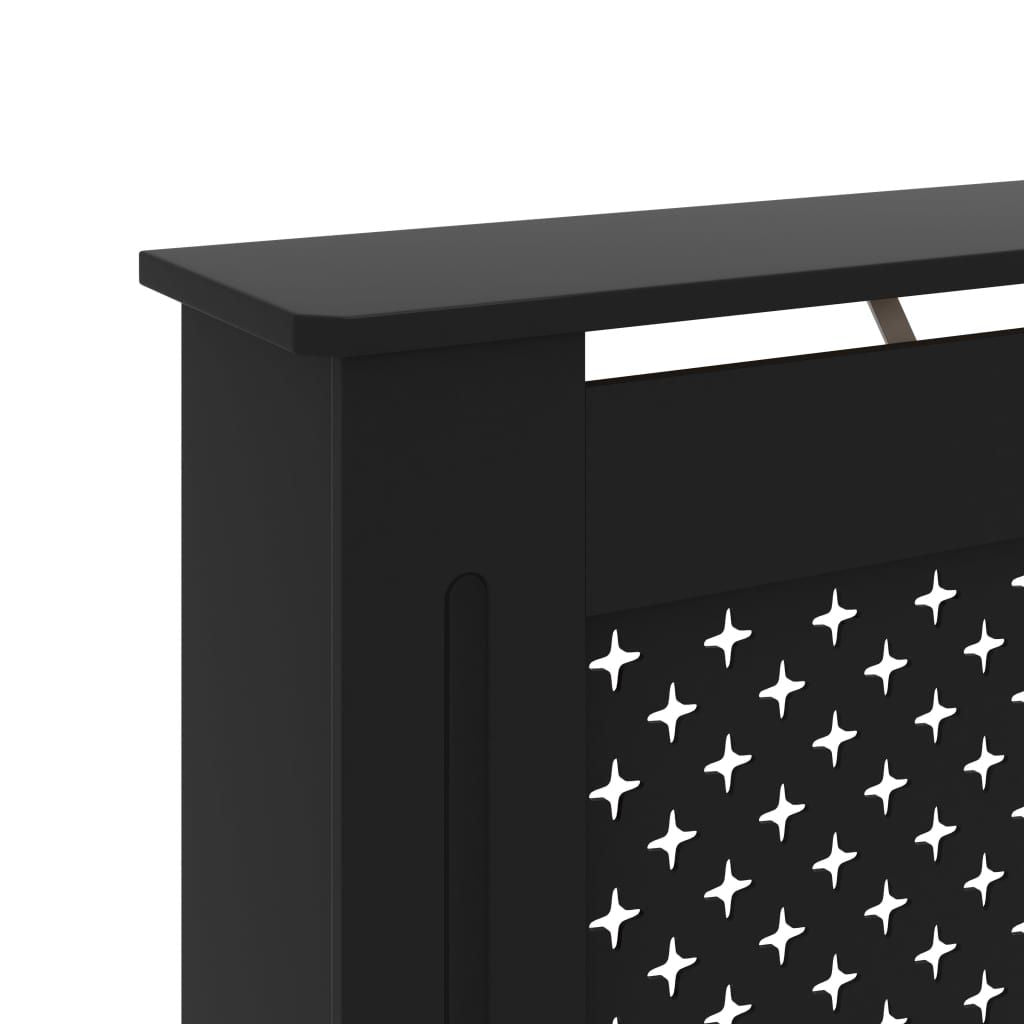 Radiator Cover Black 44.1"x7.5"x32.1" MDF image 6