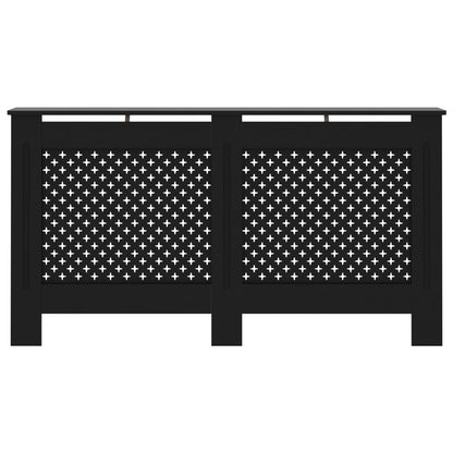 Radiator Cover Black 59.8"x7.5"x32.1" MDF image 3