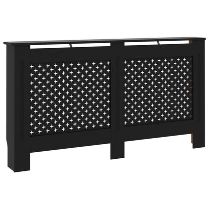 Radiator Cover Black 59.8"x7.5"x32.1" MDF image 2