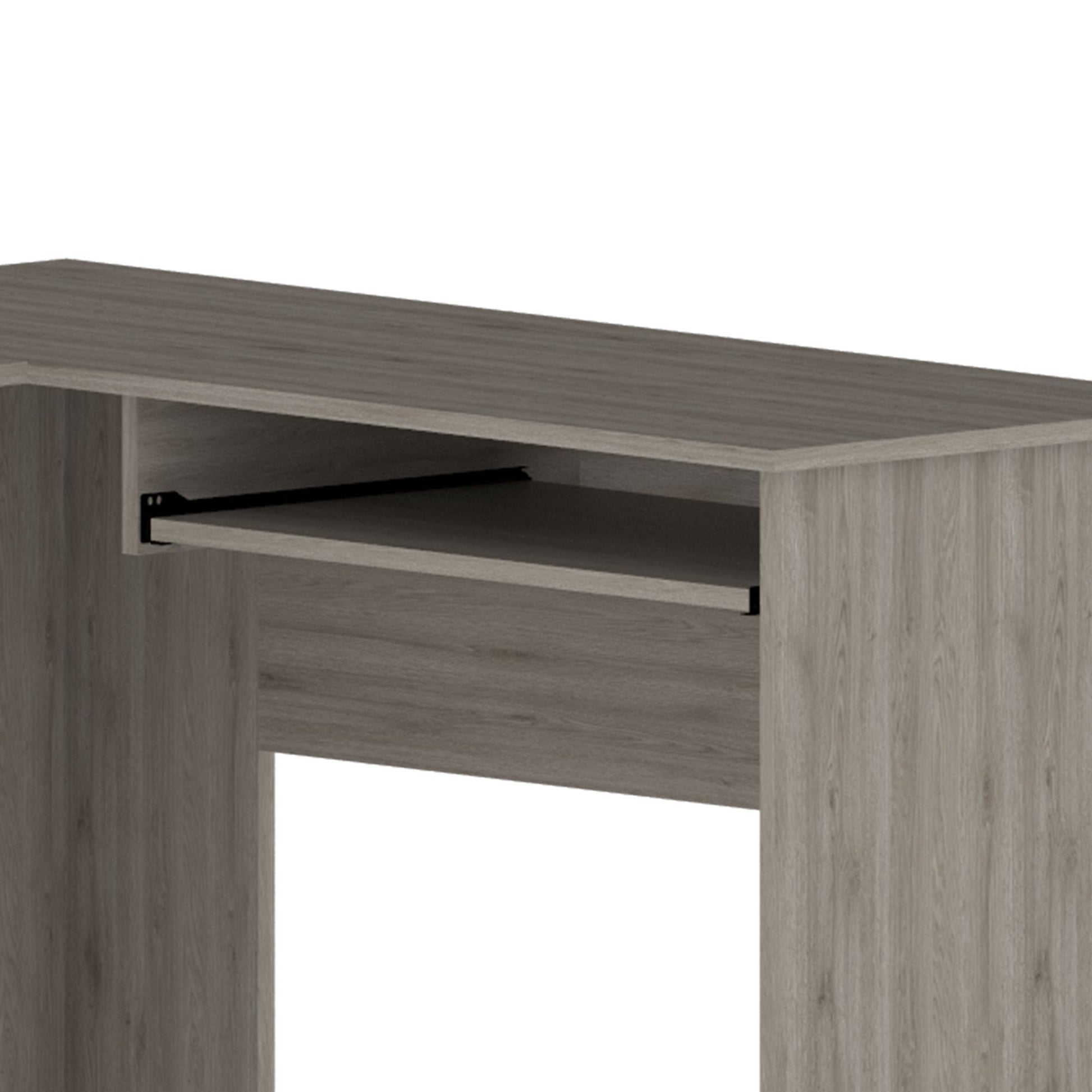 Raleigh L-Shaped Desk, Two Drawers, One Shelf, CPU Storage image 10