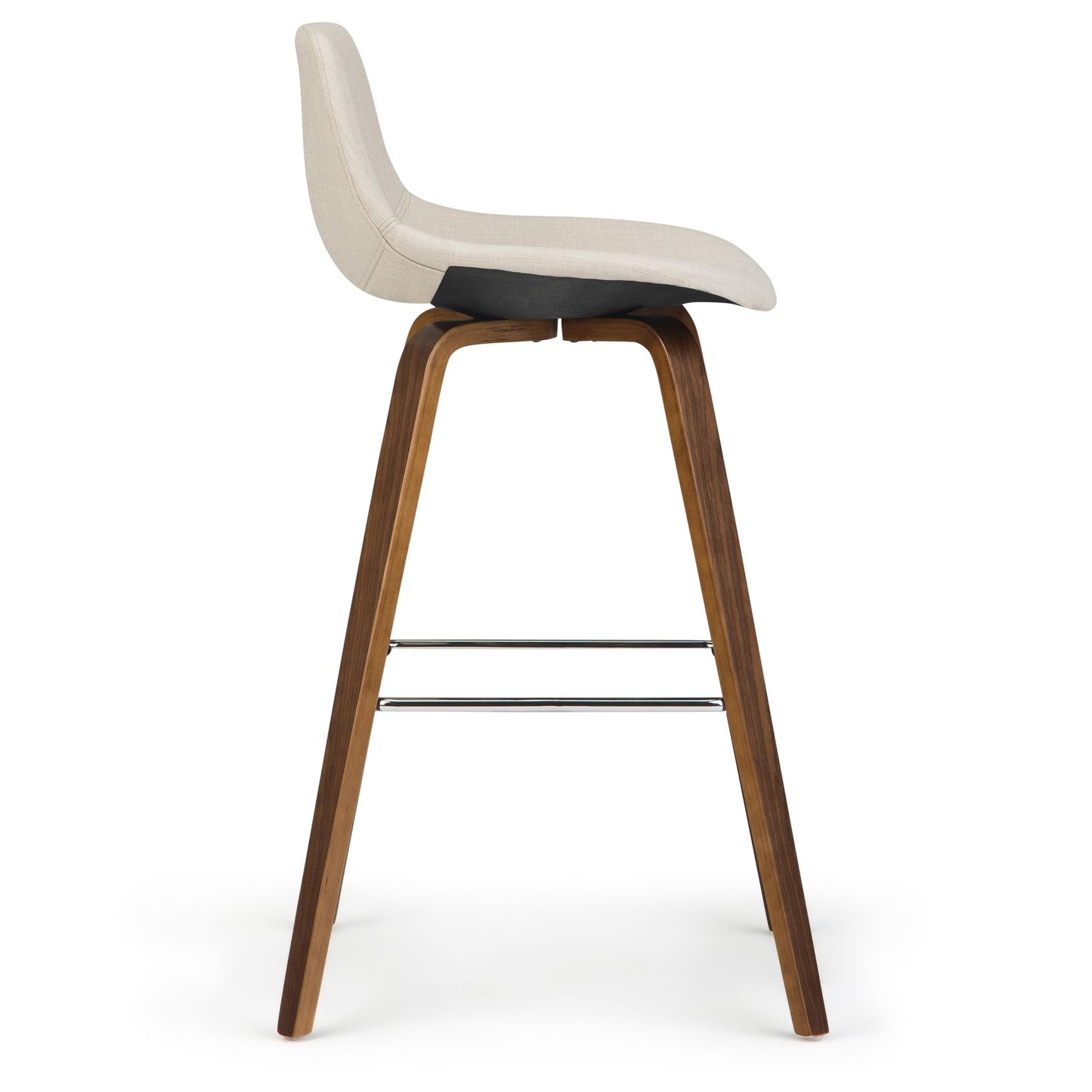 Randolph 28 inch Seat Height Bentwood Counter/Bar Height Stool in Natural Linen Look Fabric (Set of 2) image 6
