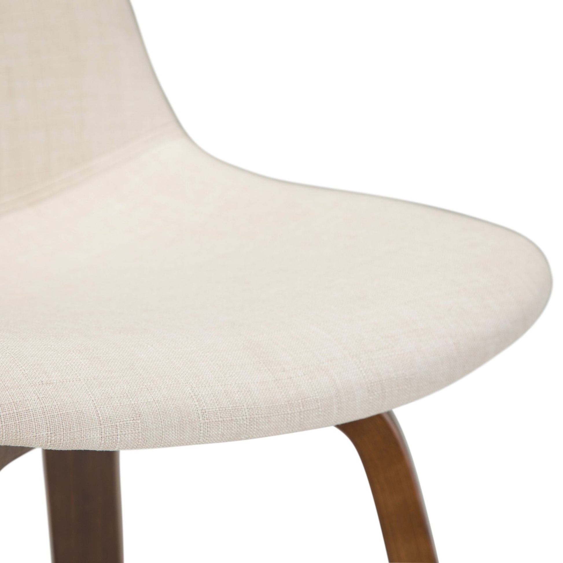 Randolph 28 inch Seat Height Bentwood Counter/Bar Height Stool in Natural Linen Look Fabric (Set of 2) image 2