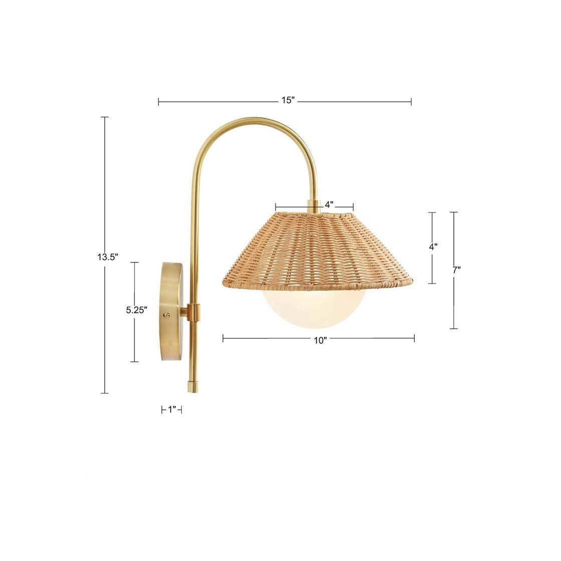 Rattan Weave Wall Sconce packaging box