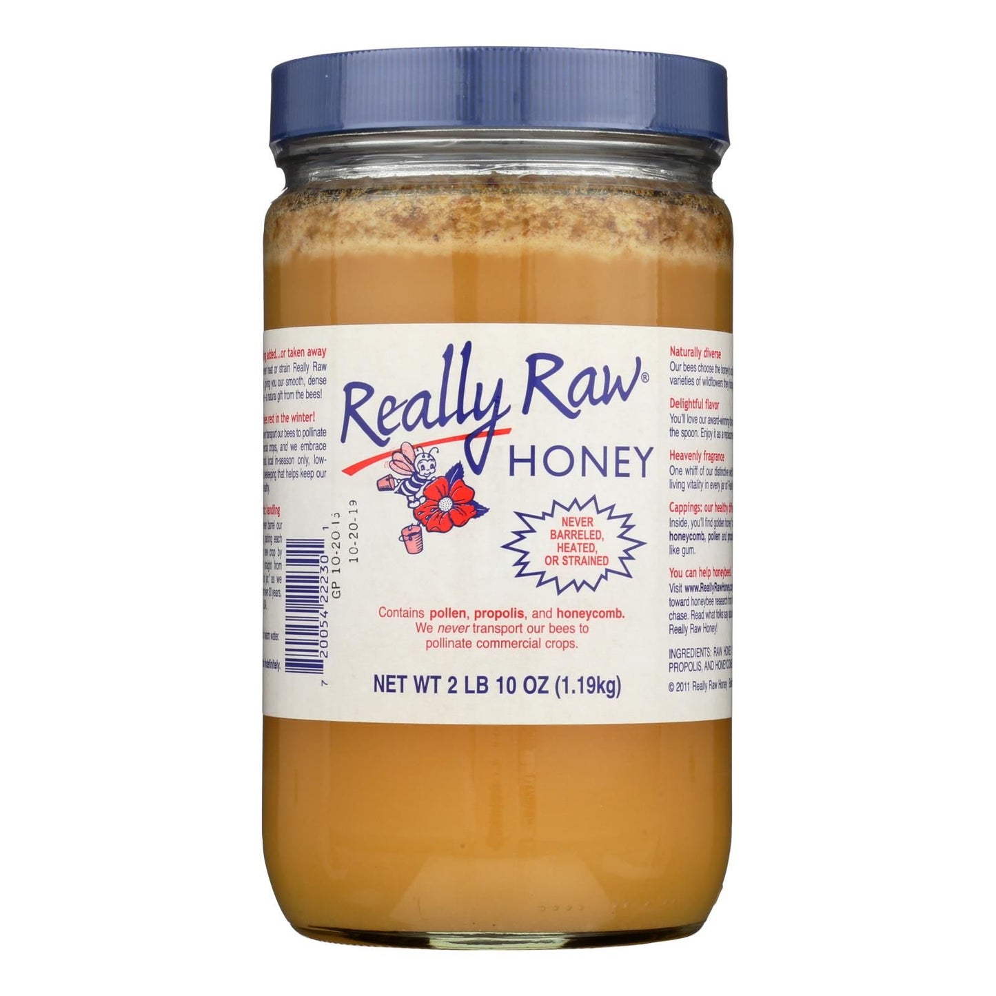 Really Raw Honey - Unheated Unstrained - 1 Each - 42 Oz. image 1