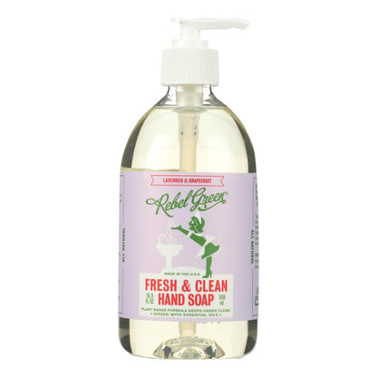 Rebel Green Hand Soap - Lavender - Case Of 4 - 16.9 Fl Oz image 1