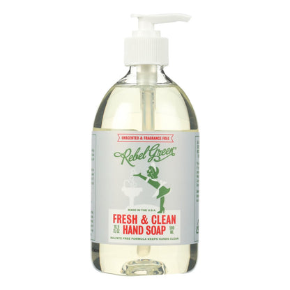 Rebel Green Hand Soap - Unscented - Case Of 4 - 16.9 Fl Oz image 1