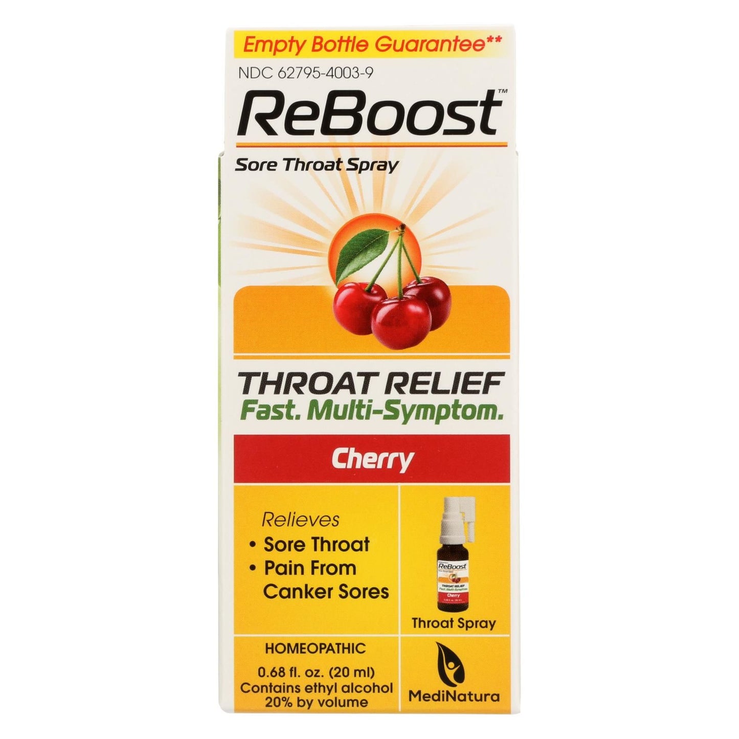 Reboost Throat Relief Spray - .68 Oz image 1