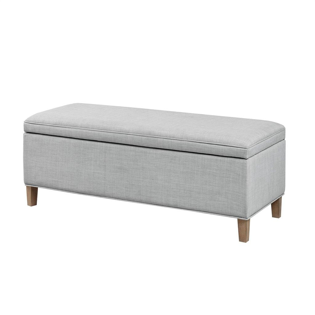 Rectangular Soft Close Storage Bench - close up of soft close lid mechanism