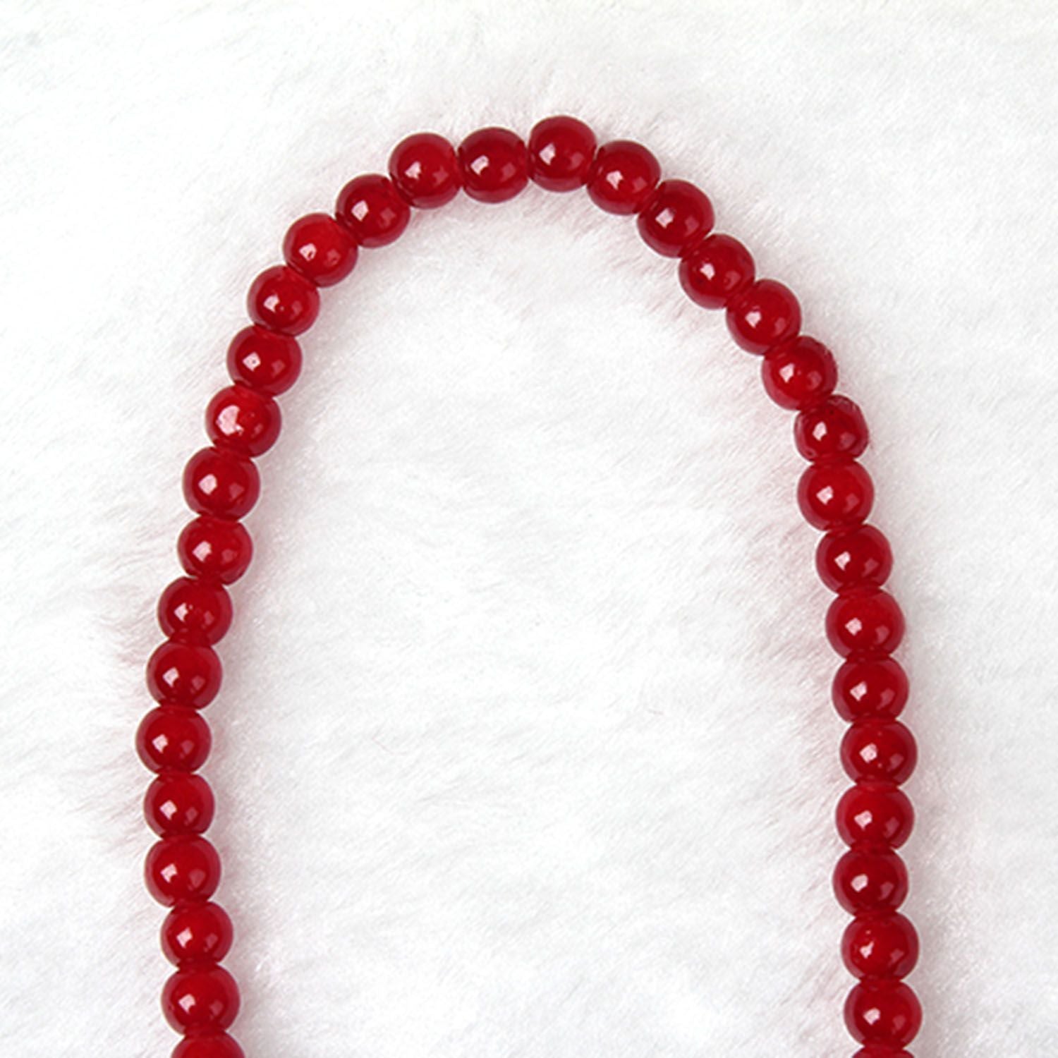 Red Agate Beaded Good Lock Bracelet image 5