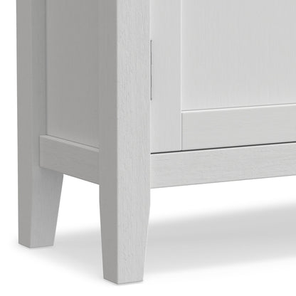 Redmond 32 inch Wide Solid Wood Low Storage Cabinet in White image 8