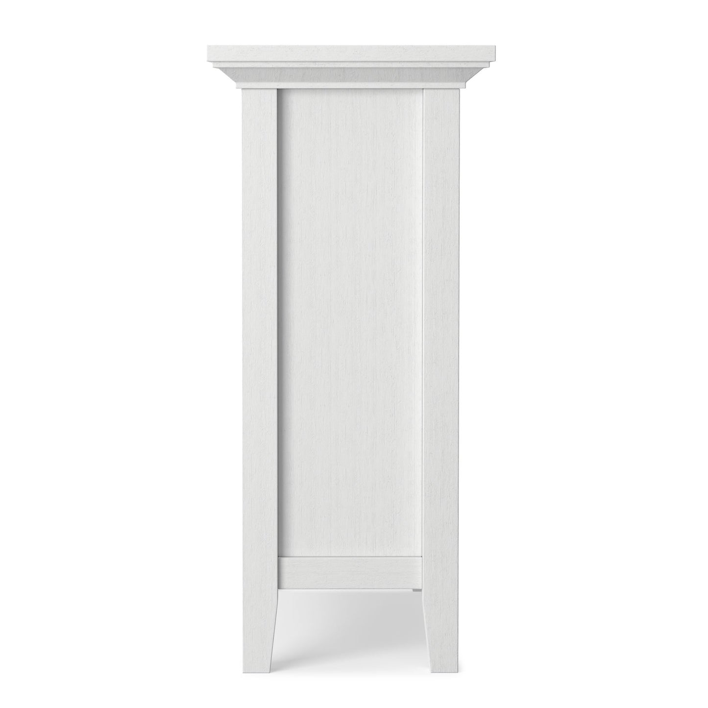 Redmond 32 inch Wide Solid Wood Low Storage Cabinet in White image 3