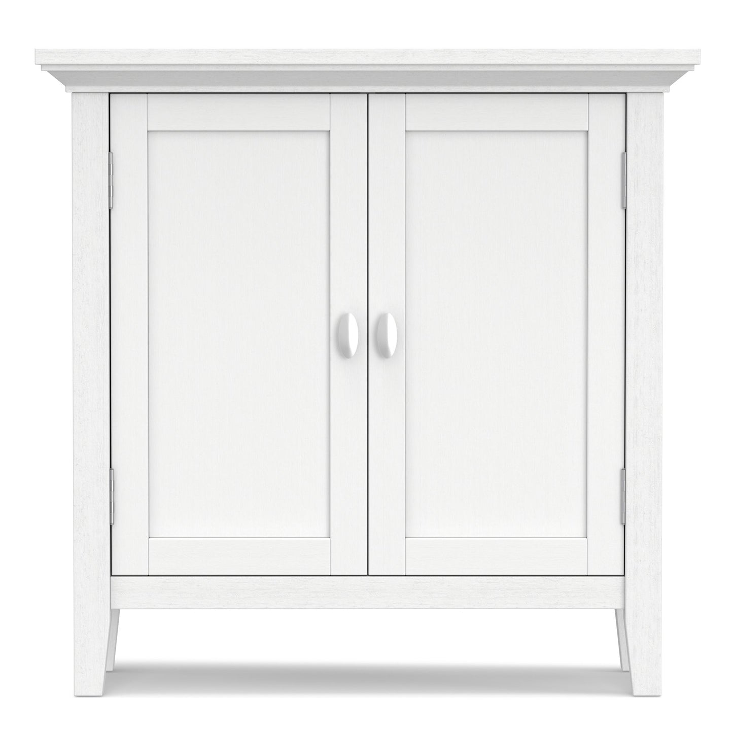 Redmond 32 inch Wide Solid Wood Low Storage Cabinet in White image 7