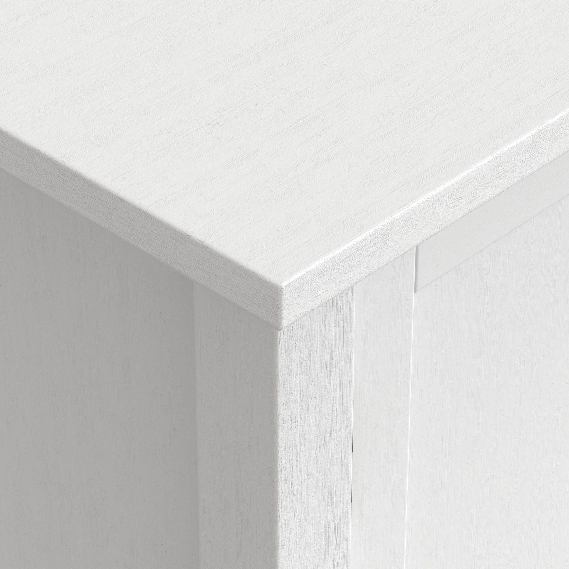 Redmond 32 inch Wide Solid Wood Low Storage Cabinet in White image 10