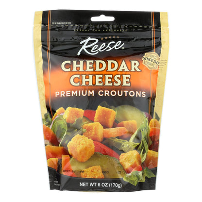 Reese Premium Croutons - Cheddar Cheese - Case Of 12 - 6 Oz. image 1