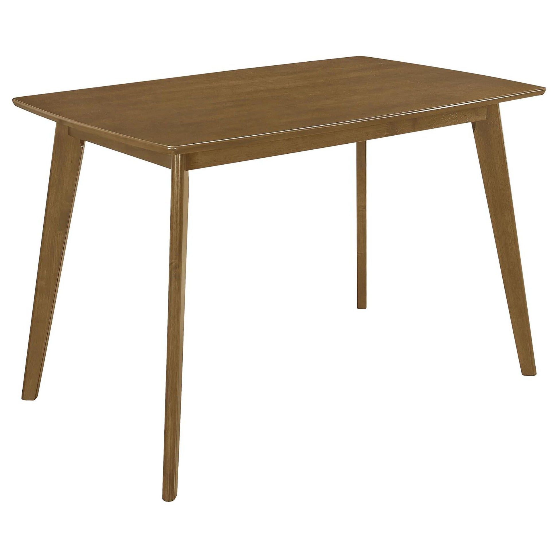 Retro Chestnut Dining Table with Angled Legs image 2