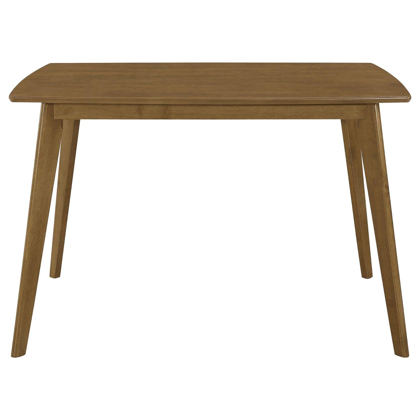 Retro Chestnut Dining Table with Angled Legs image 3