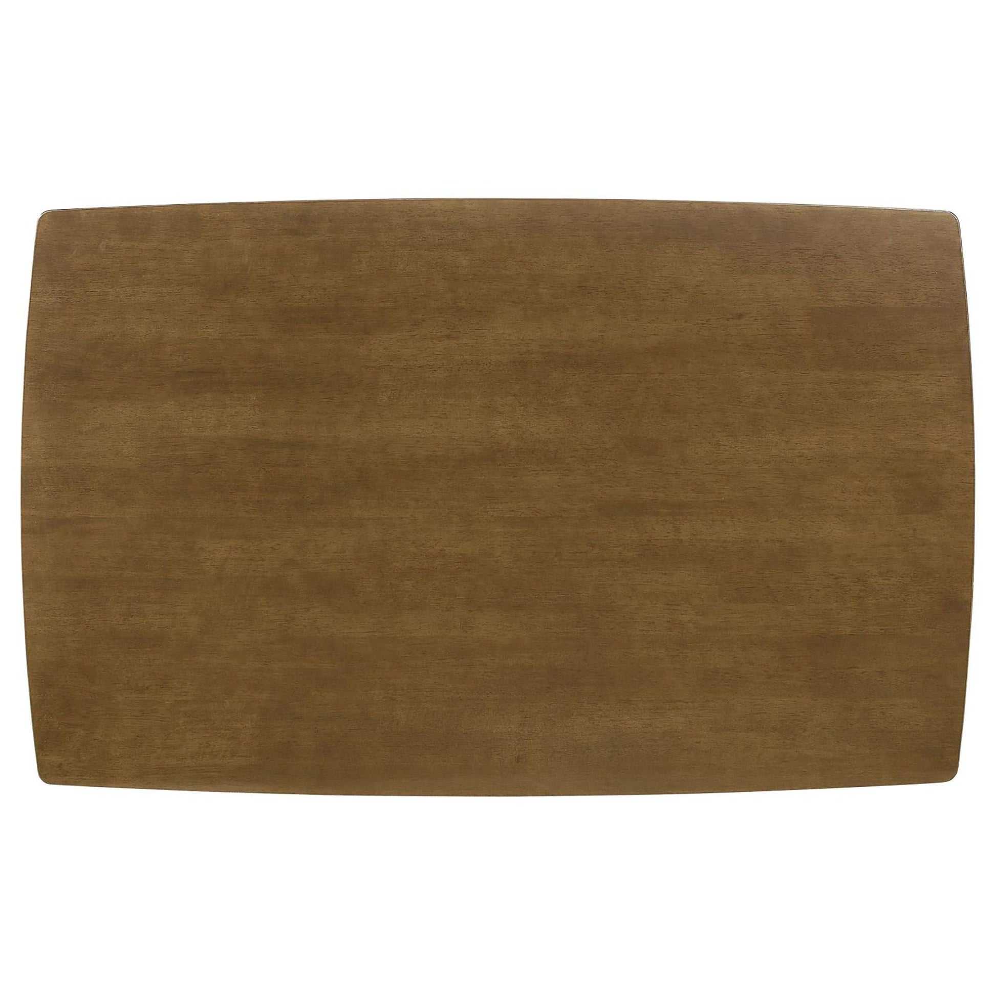 Retro Chestnut Dining Table with Angled Legs image 5