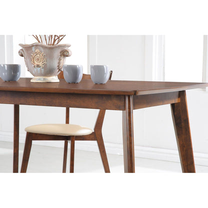 Retro Chestnut Dining Table with Angled Legs image 6