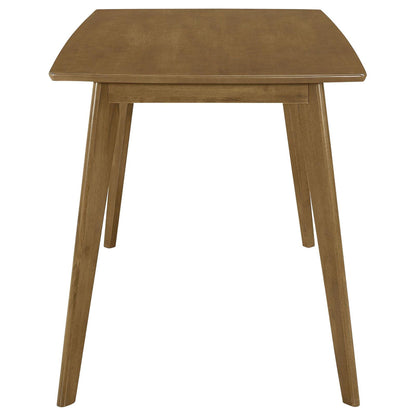 Retro Chestnut Dining Table with Angled Legs image 4