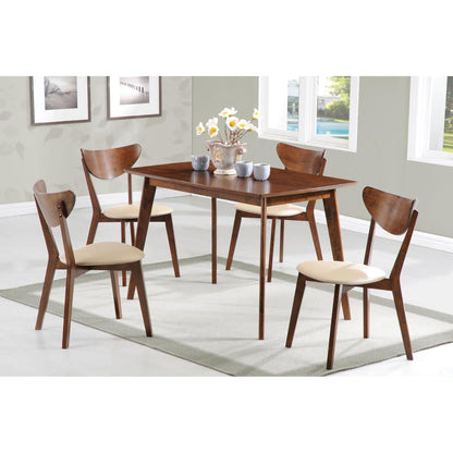 Retro Chestnut Dining Table with Angled Legs image 7