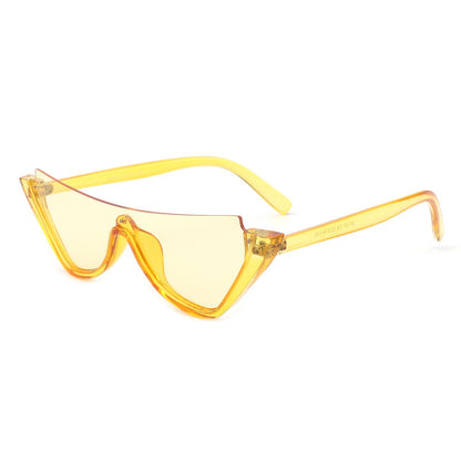 Retro Half Frame Fashion Cat Eye Sunglasses image 12