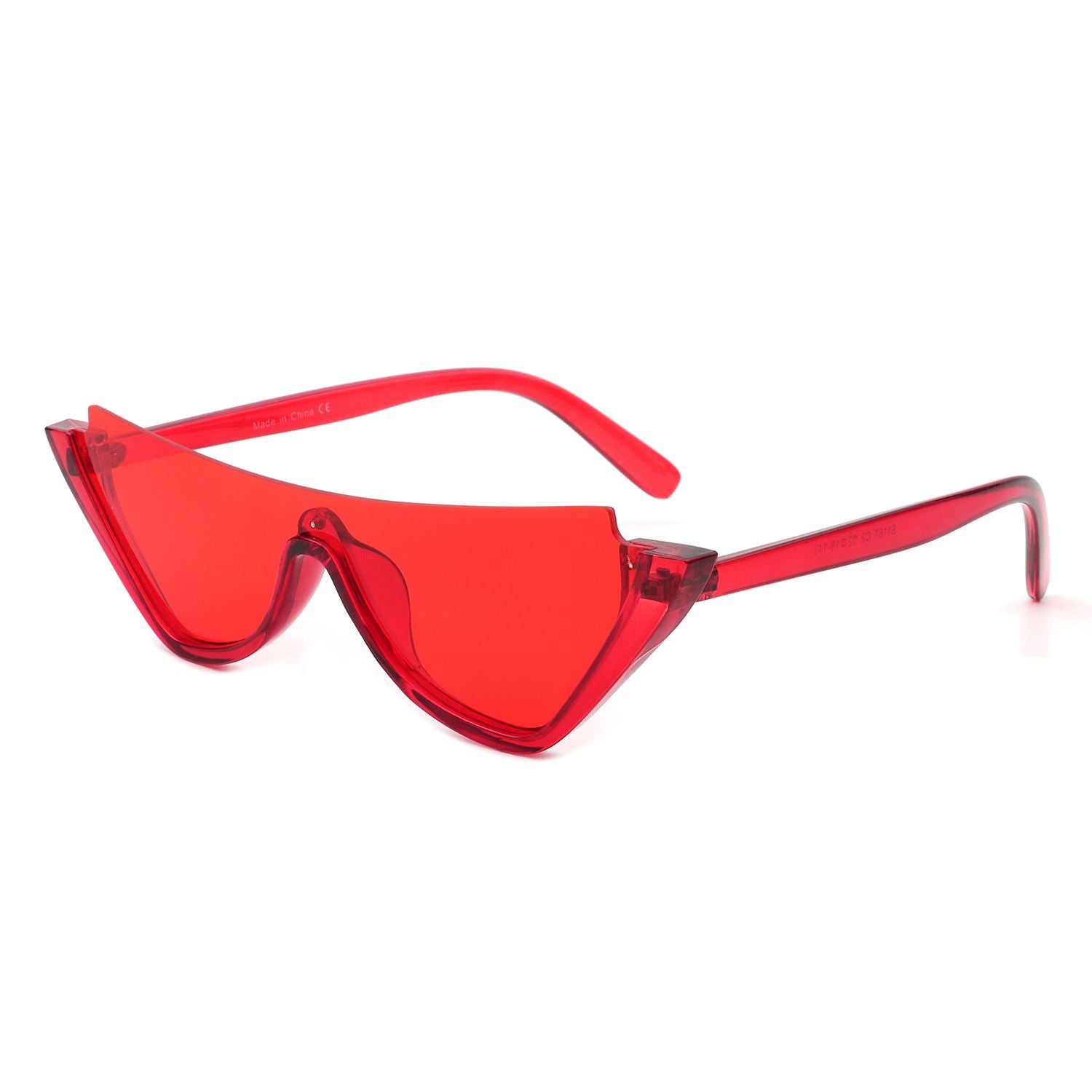 Retro Half Frame Fashion Cat Eye Sunglasses image 6