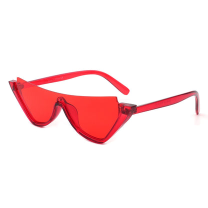 Retro Half Frame Fashion Cat Eye Sunglasses image 6
