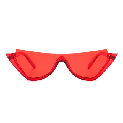 Retro Half Frame Fashion Cat Eye Sunglasses image 5