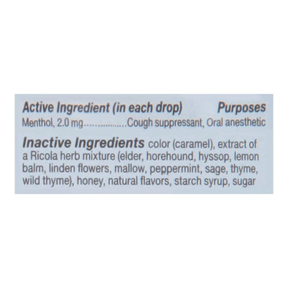 Ricola - Cough Drop Honey Herb - Case Of 6-45 Ct image 2