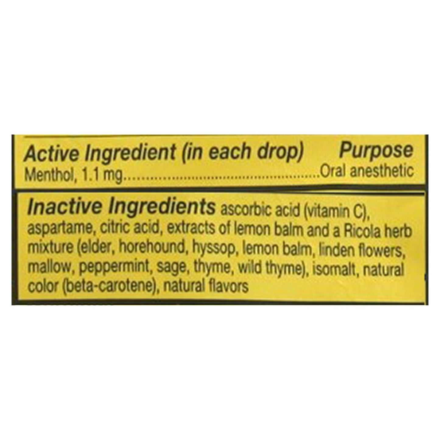 Ricola - Cough Drop Sugar Free Lemon Mint - Case Of 6-45 Ct image 2