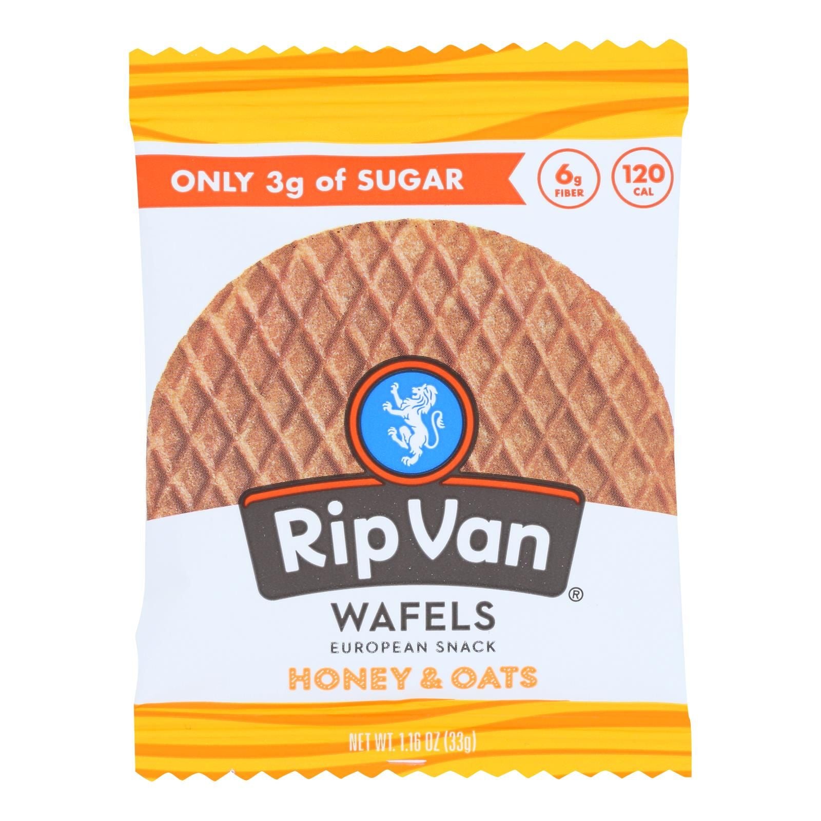 Rip Van Wafels - Wafel Honey Oats - Cs Of 12-1.16 Oz image 1