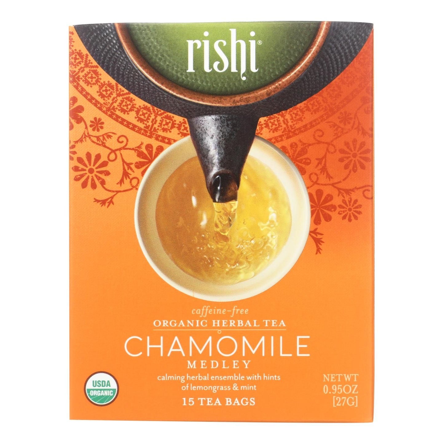Rishi Herbal Blend - Chamomile Medley - Case Of 6 - 15 Bags image 1