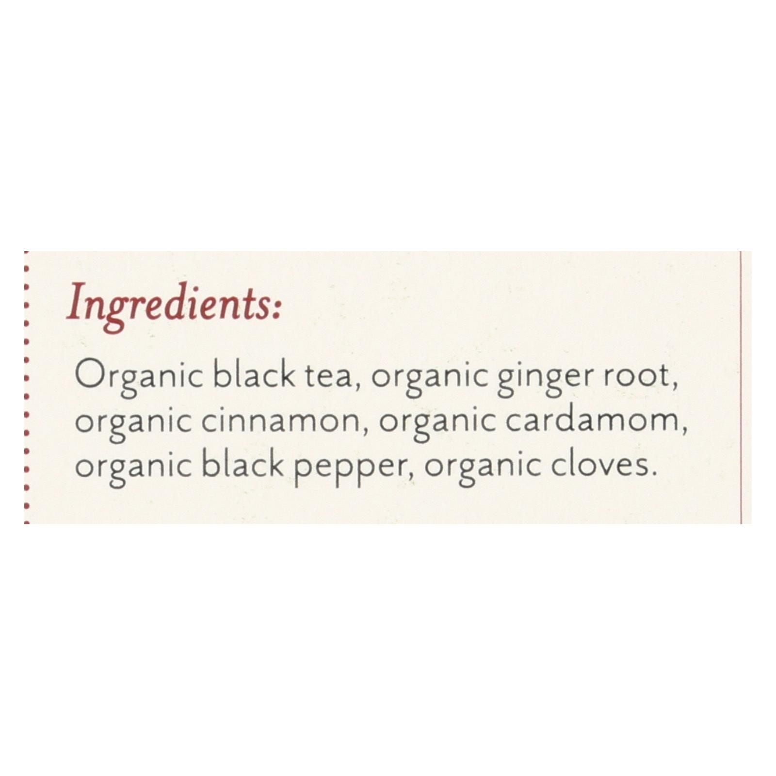 Rishi Organic Tea - Masala Chai - Case Of 6 - 15 Bags image 2