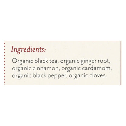 Rishi Organic Tea - Masala Chai - Case Of 6 - 15 Bags image 2