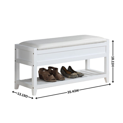Rouen Seating Bench with Shoe Storage, Espresso image 6