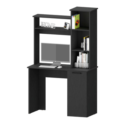 Rumford Computer Desk with Hutch and 3-Tier Storage Shelves image 10