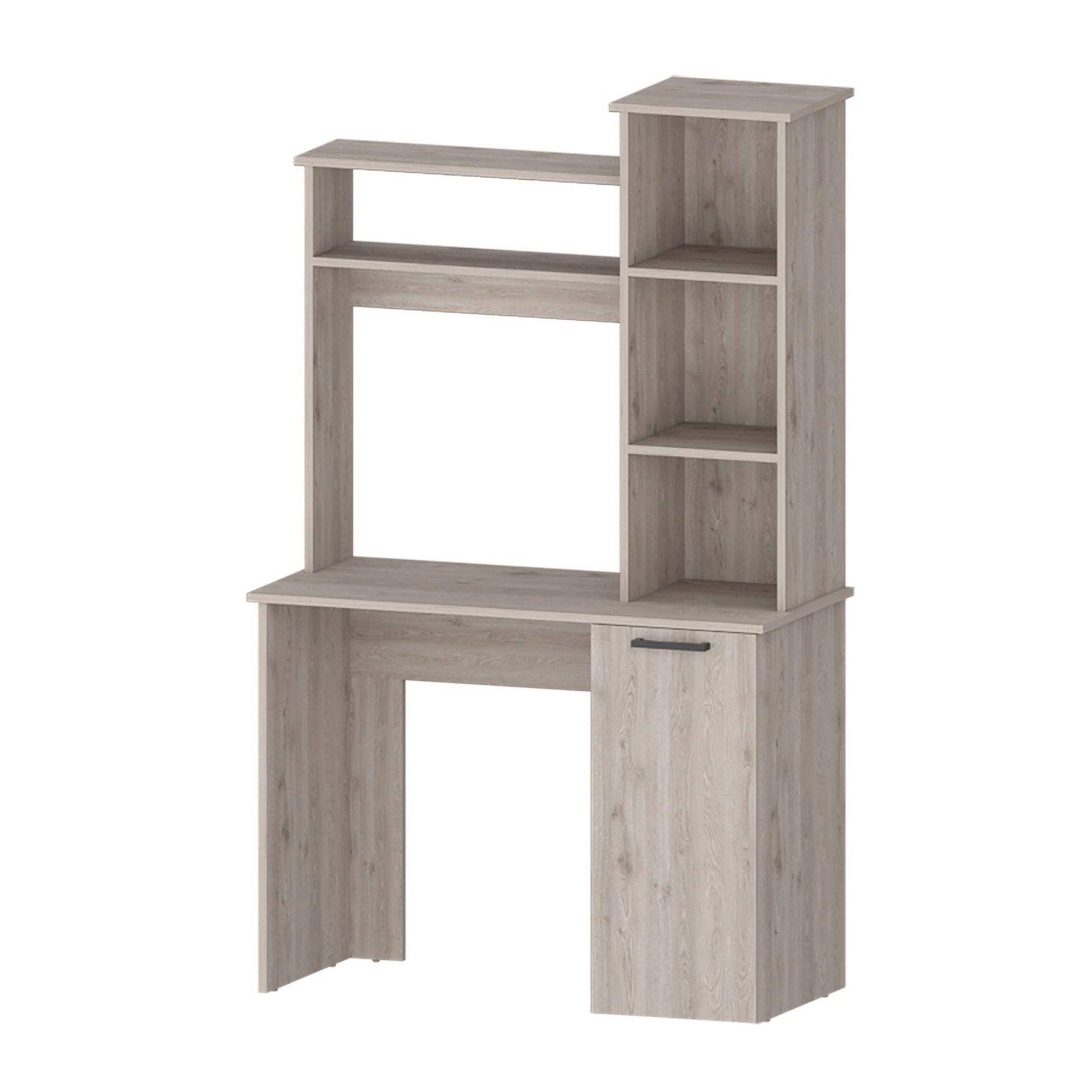 Rumford Computer Desk with Hutch and 3-Tier Storage Shelves image 1