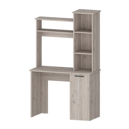 Rumford Computer Desk with Hutch and 3-Tier Storage Shelves image 1
