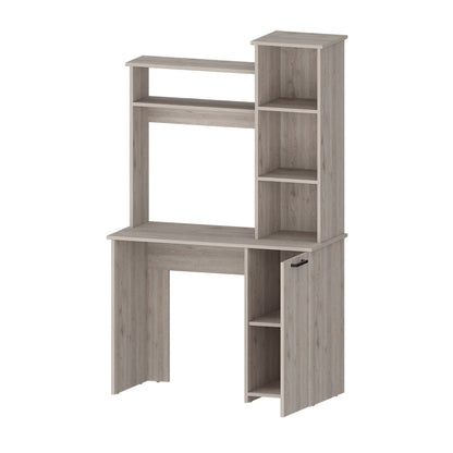 Rumford Computer Desk with Hutch and 3-Tier Storage Shelves image 4