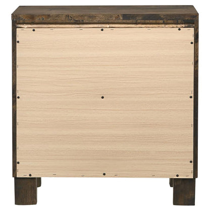 Rustic Golden Brown 2-drawer Nightstand image 8