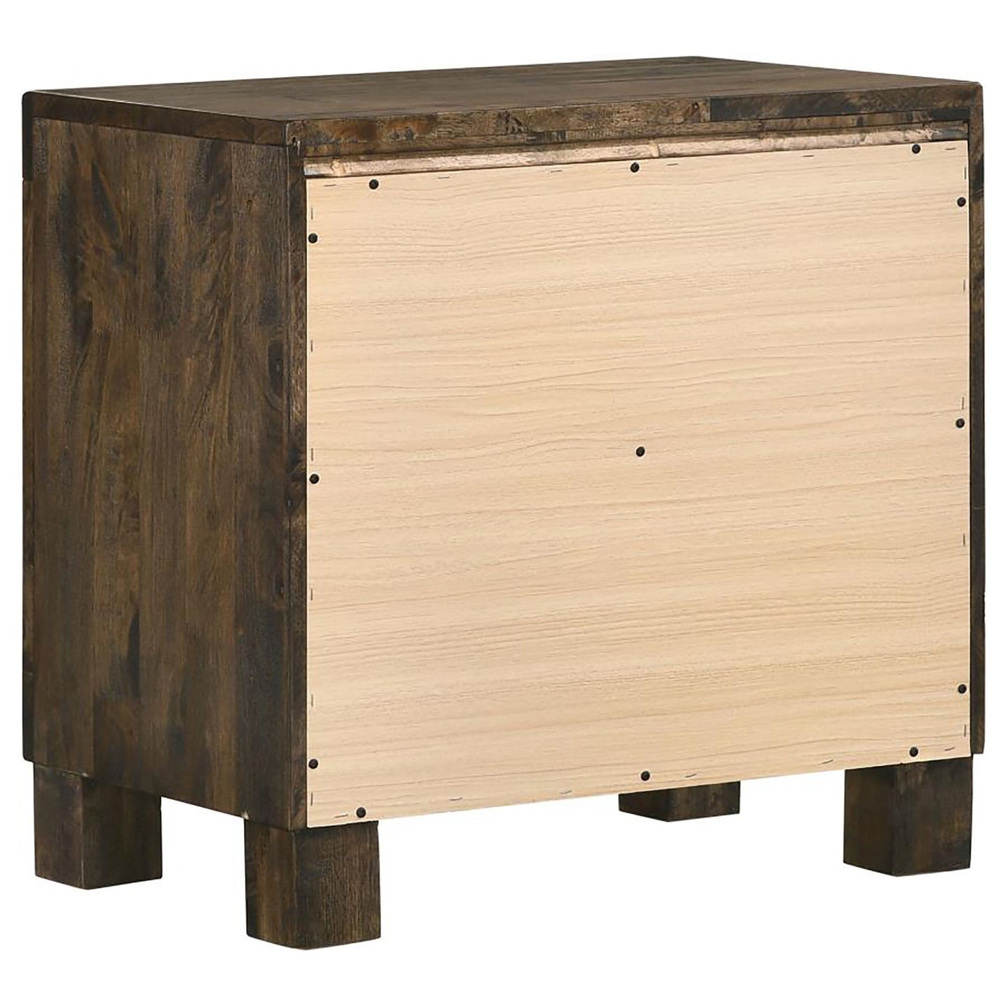 Rustic Golden Brown 2-drawer Nightstand image 9