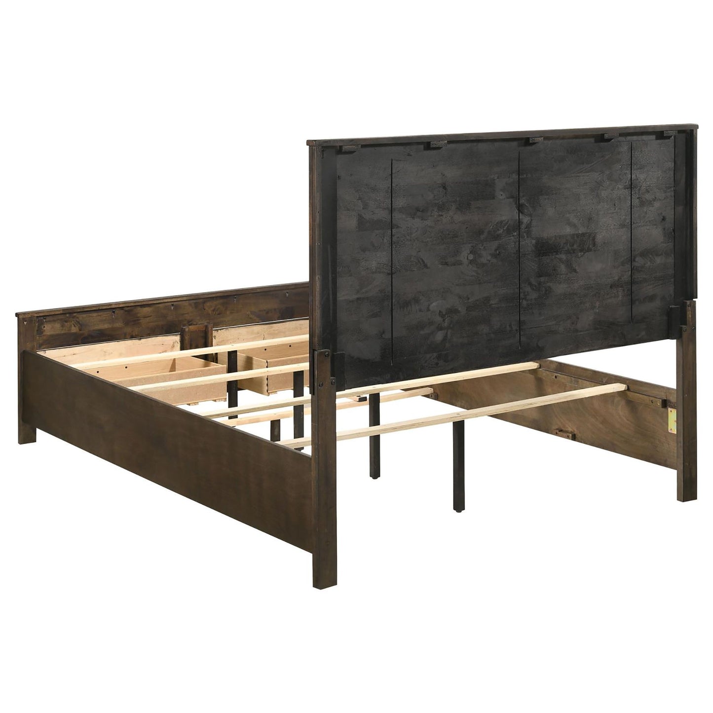 Rustic Golden Brown Queen Storage Bed image 5