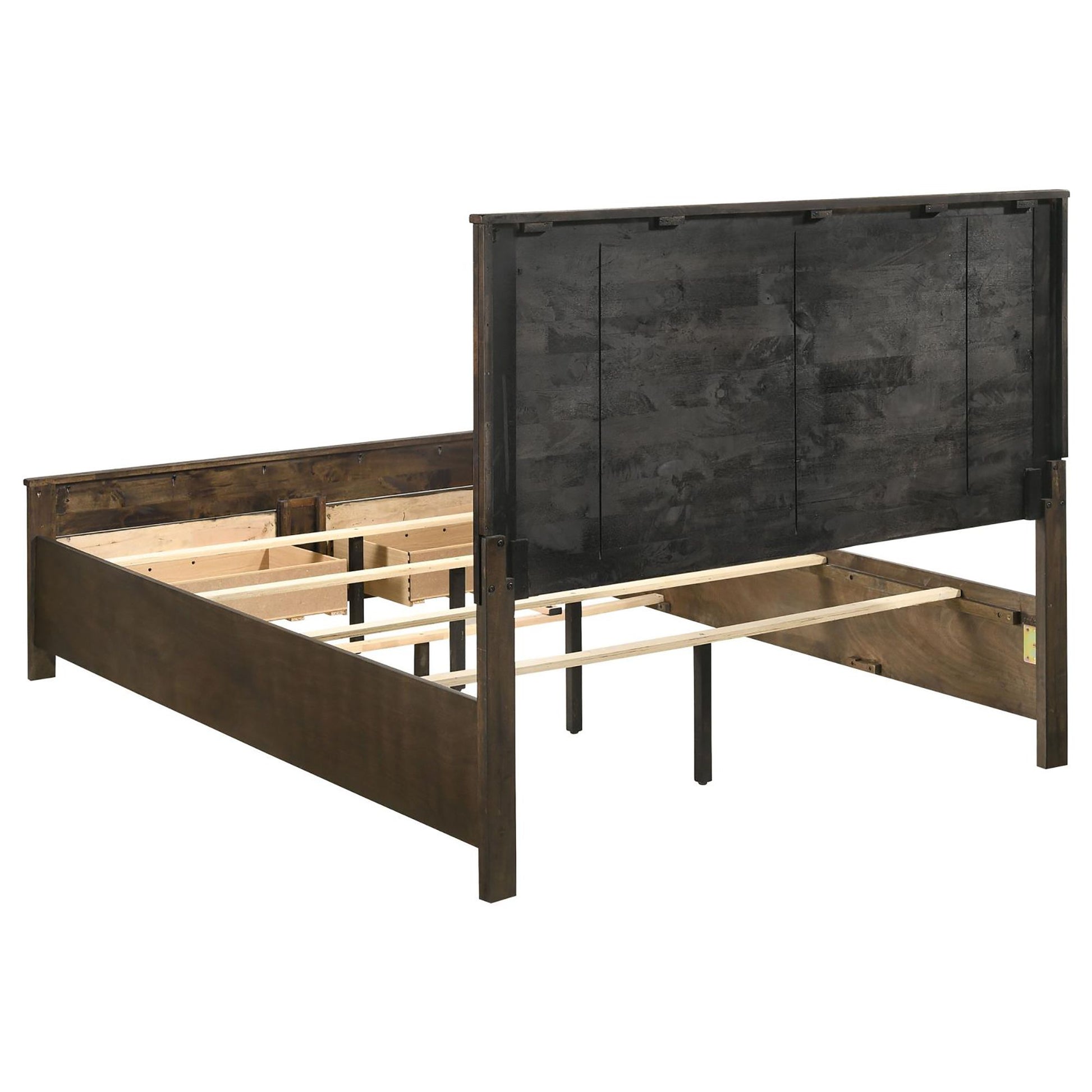 Rustic Golden Brown Queen Storage Bed image 5
