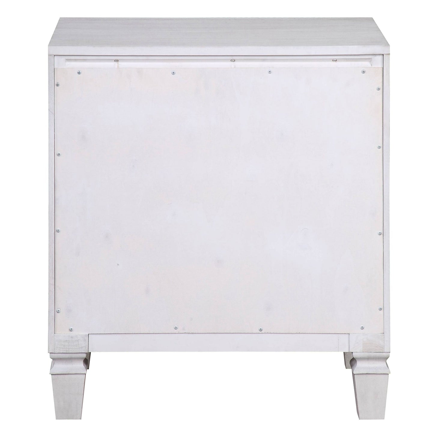 Rustic Grey and Weathered White 2-drawer Nightstand image 4