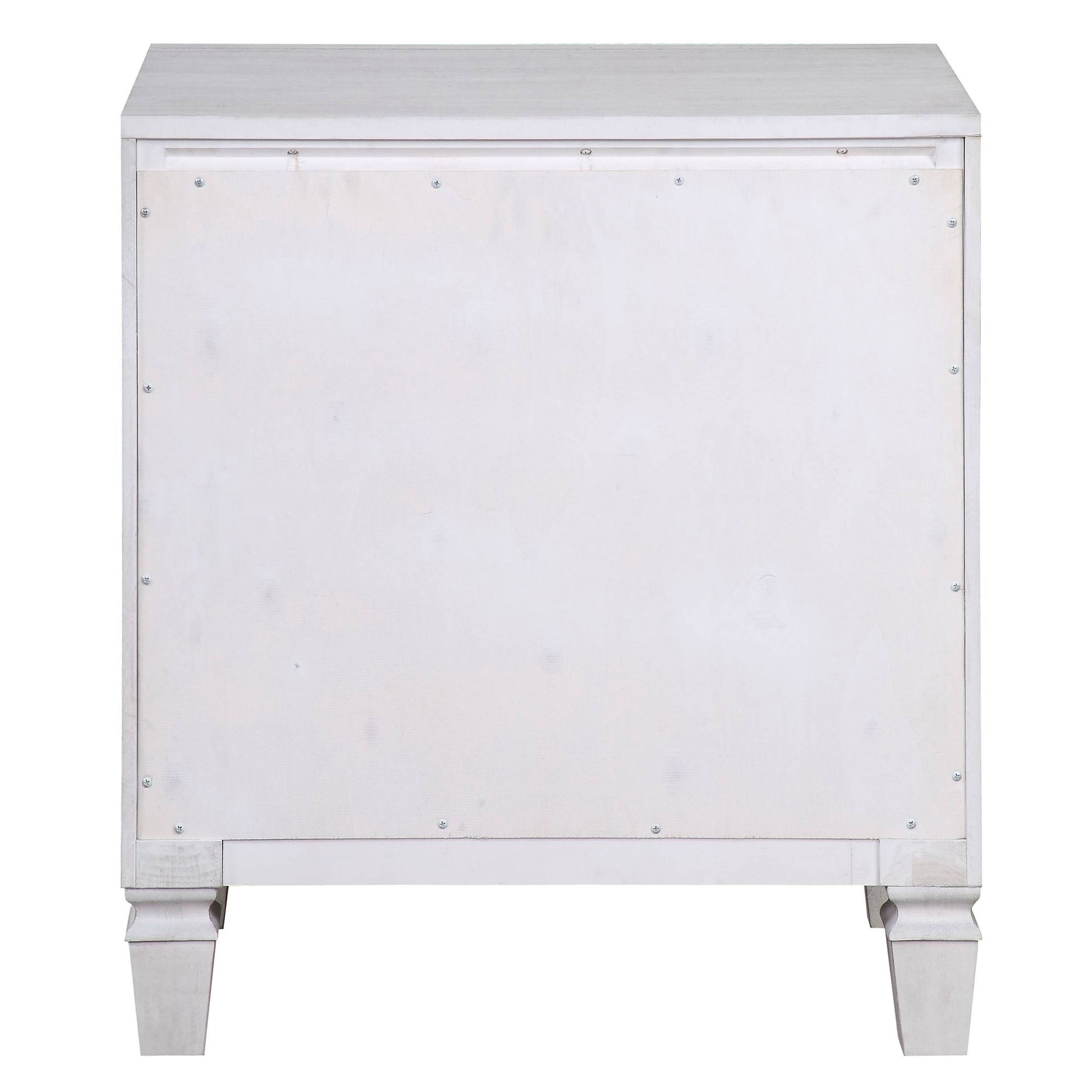 Rustic Grey and Weathered White 2-drawer Nightstand image 4