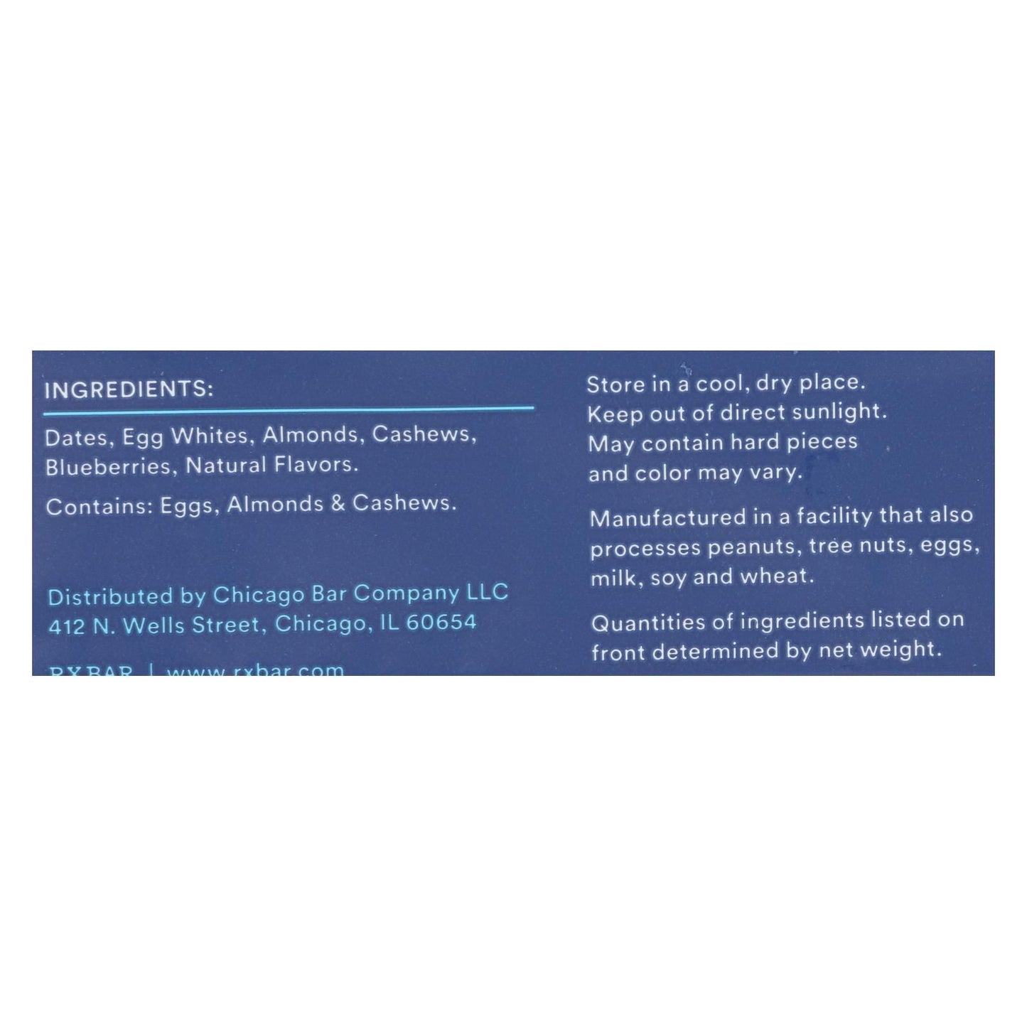 Rxbar - Protein Bar - Blueberry - Case Of 12 - 1.83 Oz. image 3