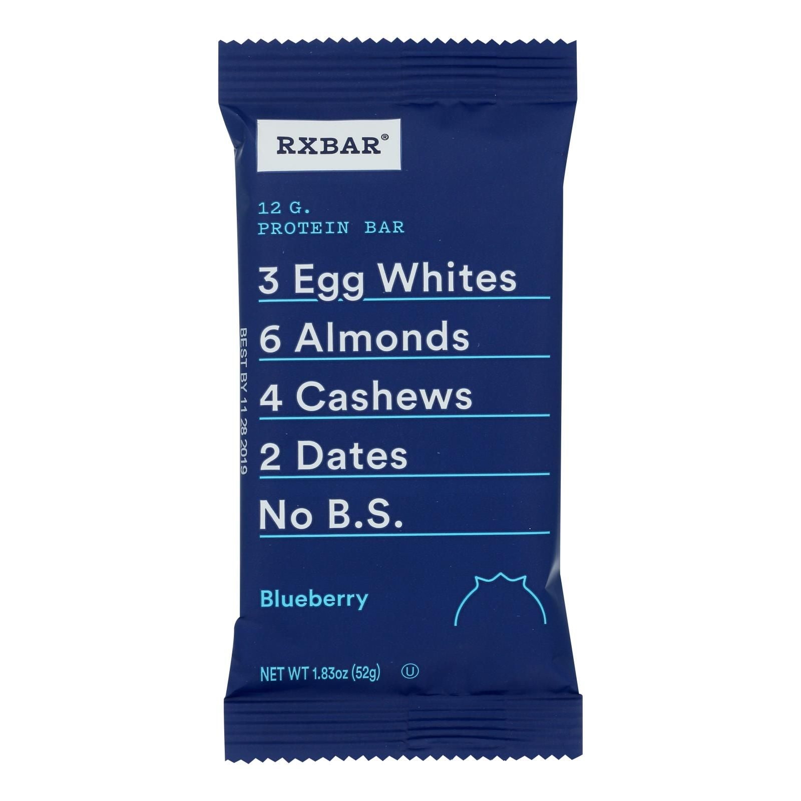Rxbar - Protein Bar - Blueberry - Case Of 12 - 1.83 Oz. image 2