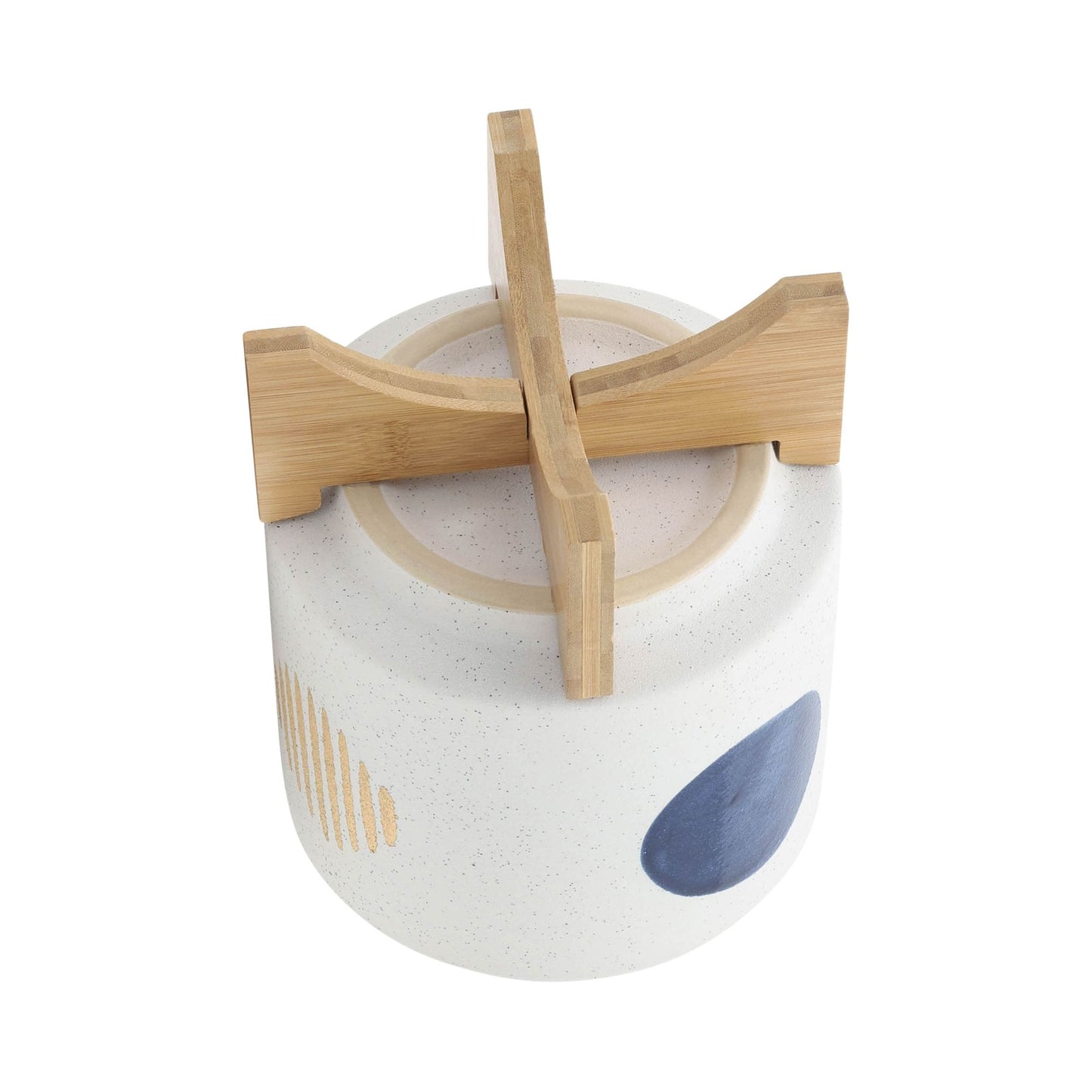 S/2 5/8" FUNKY PLANTER W/ STAND, WHITE image 6