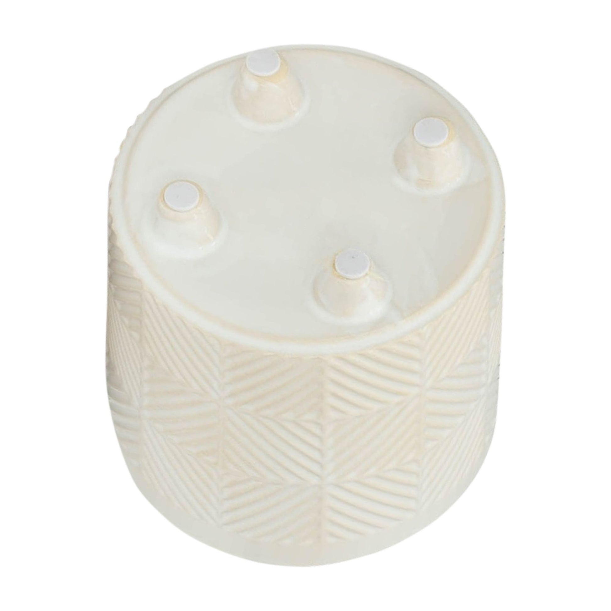 S/2 6/8" TEXTURED PLANTERS, SHINY WHITE image 6